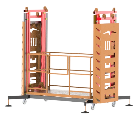 10 mt Elektrikli Mobil İskele